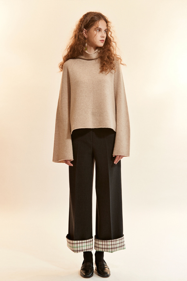 high-neck wool and cashmere-blend sweater_oatmeal beige